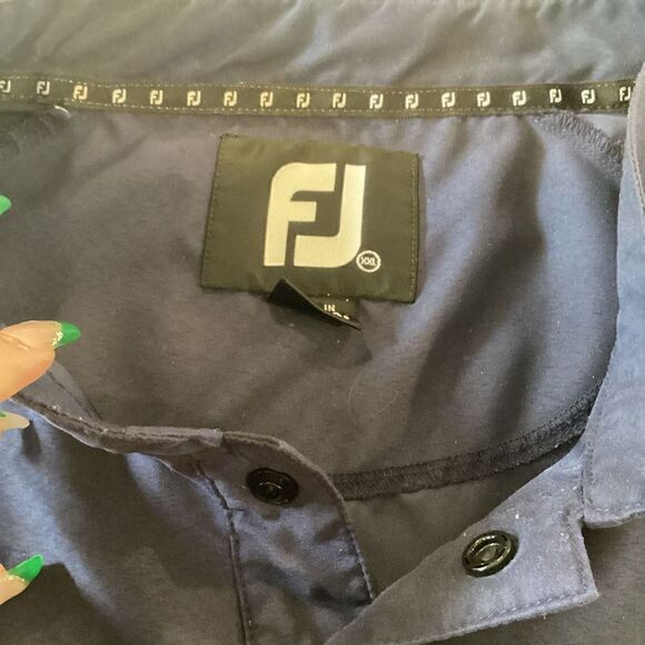FootJoy FJ Mens Pullover Windbreaker Jacket Sz 2XL Golf Blue - Picture 7 of 10